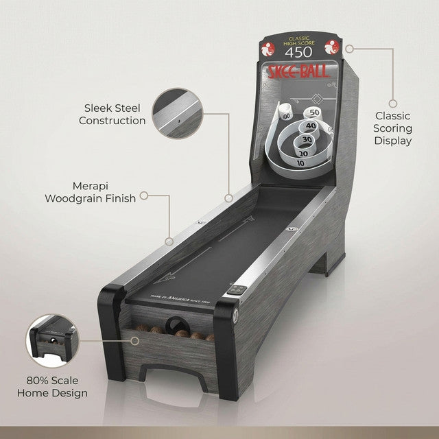 Skee-Ball 9' Signature Steel Home Arcade Game — Lifestyle