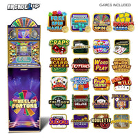Wheel of Fortune Tall Stand up Cabinet Video Arcade Games