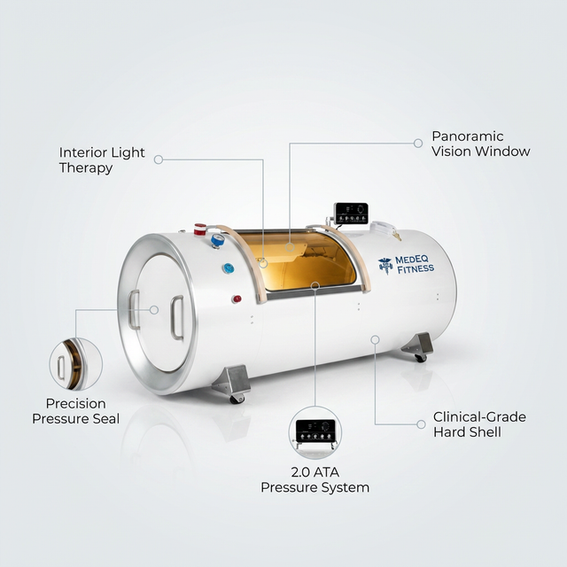 TimeCapsule Vision C750+ | 2.0 ATA Hard-Shell Hyperbaric Oxygen Chamber — Lifestyle