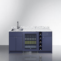 Summit Oasis Wet Bar With Countertop, Beverage Center, And Fully Assembled Cabinetry