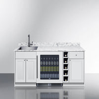 Summit Oasis Wet Bar With Countertop, Beverage Center, And Fully Assembled Cabinetry