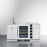 Summit Oasis Wet Bar With Countertop, Beverage Center, And Fully Assembled Cabinetry
